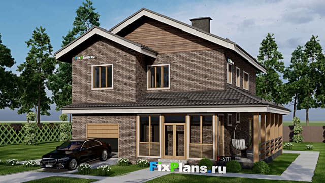 Двухэтажный дом F-5111