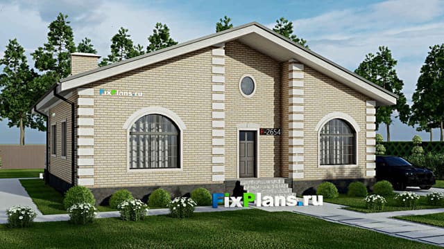 Одноэтажный дом F - 2654